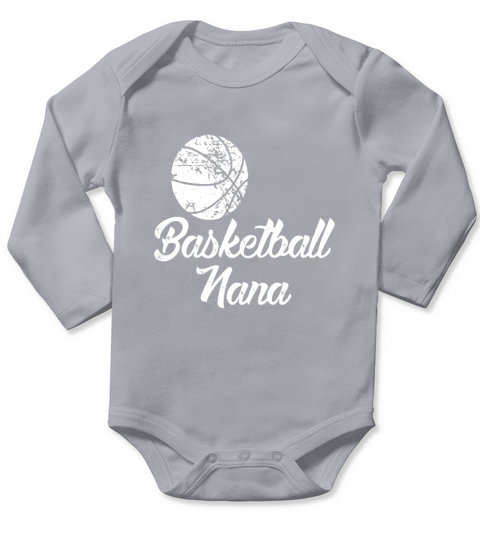 Basketball Nana Cute Funny Player Fan Long Sleeve Baby One-Piece
