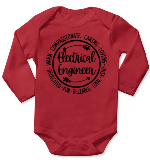 Electrical Engineer Vintage Gift Long Sleeve Baby One-Piece