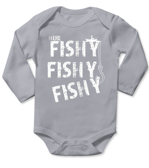 Funny Fathers Day Fishing T-Shirt Gift Idea Fisherman Tshirt Long Sleeve Baby One-Piece