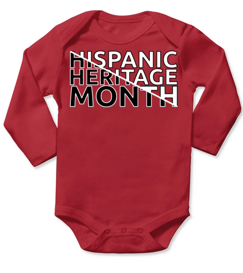 National Hispanic Heritage Month Dress Long Sleeve Baby One-Piece