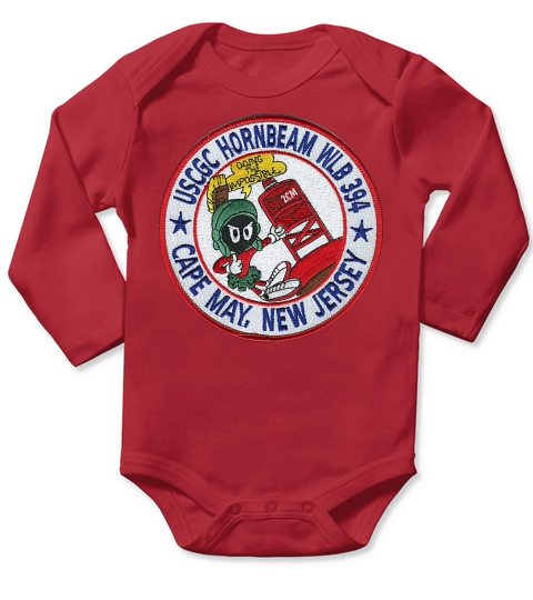 USCGC Hornbeam Wlb 394 Cape May New Jersey Long Sleeve Baby One-Piece