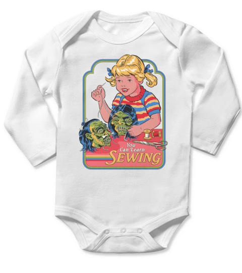 You can learn sewing Steven Rhodes shirt Long Sleeve Baby One-Piece