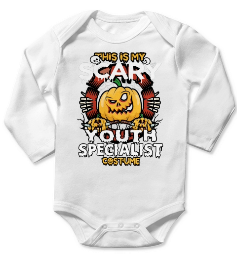 YOUTH SPECIALIST Scary Halloween Long Sleeve Baby One-Piece