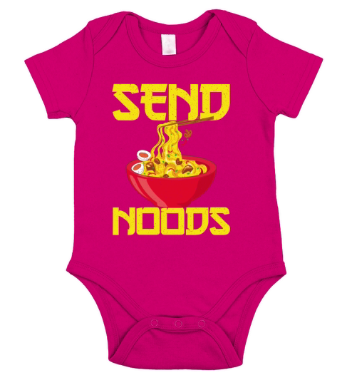 Asian Food Send Noods Funny Noodles Short Sleeve Baby One-Piece