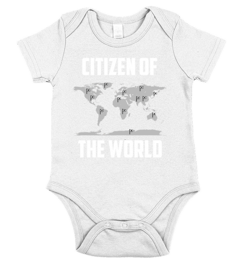 Citizen of the World Global Expats shirt Short Sleeve Baby One-Piece