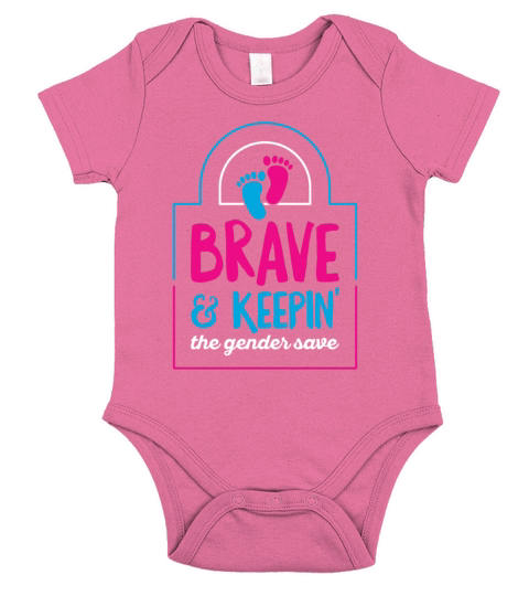 Gender Reveal Quote for a Keeper of the Gender Short Sleeve Baby One-Piece