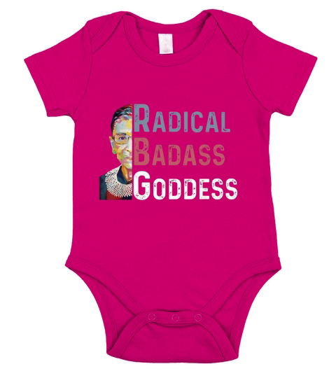 Radical Badass Goddess RBG Ruth Bader Ginsburg shirt - Coffee Mug (colored) Short Sleeve Baby One-Piece