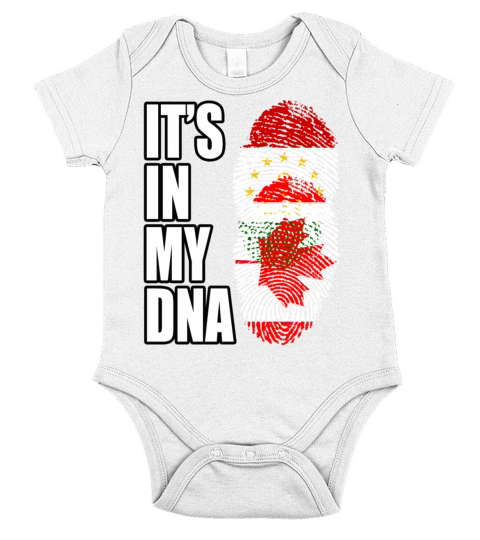 Tajikistani And Canadian Vintage Heritage DNA Flag Short Sleeve Baby One-Piece