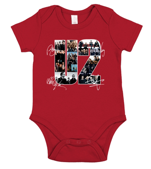 U2 Signatures shirt Short Sleeve Baby One-Piece