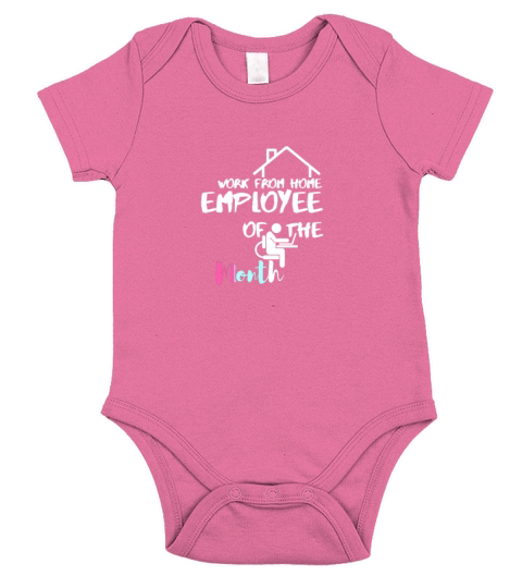 Work From Home Employee Of The Month Short Sleeve Baby One-Piece