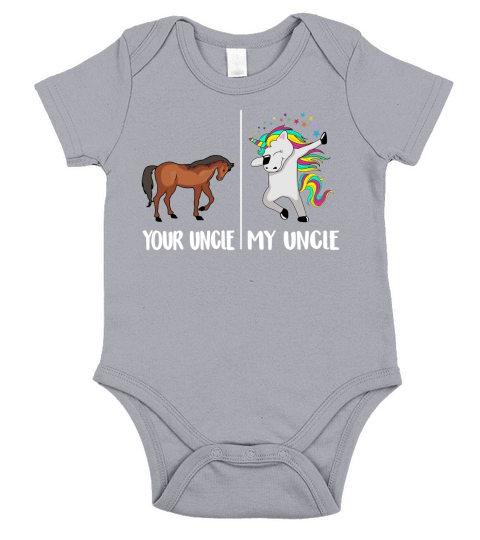 Your Uncle My Uncle Unicorn T-Shirt Funny Dabbing Cute Dab Short Sleeve Baby One-Piece