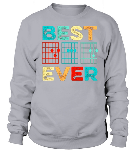Guitar Chord Best Dad Ever Vintage Sweatshirt Unisex