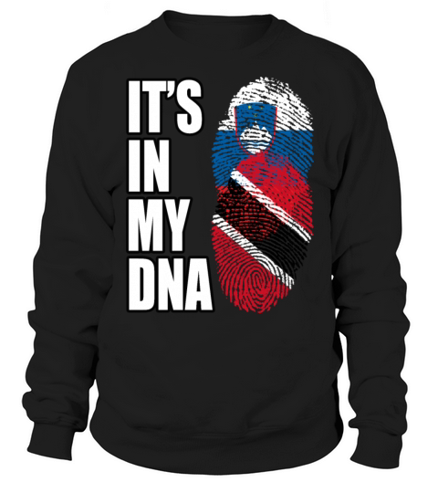 Slovenian And Trinidad Tobago Vintage Heritage DNA Sweatshirt Unisex