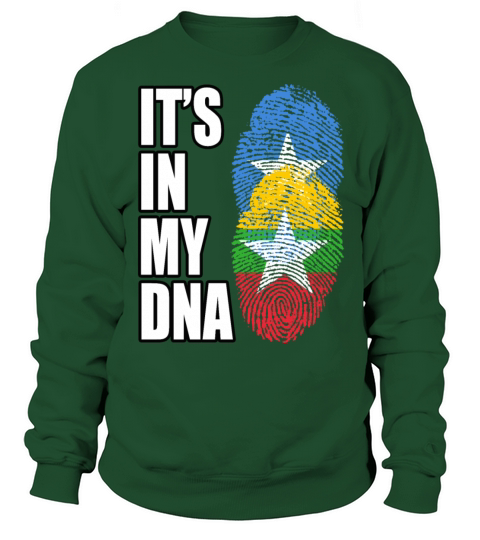 Somali And Burmese Vintage Heritage DNA Flag Sweatshirt Unisex