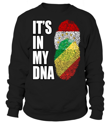 Tajikistani And Congolese Republic Vintage Heritag Sweatshirt Unisex