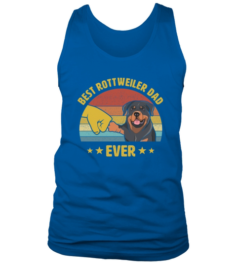 Cute Best Rottweiler Dad Ever Puppy Lover Gift Tank Top Unisex