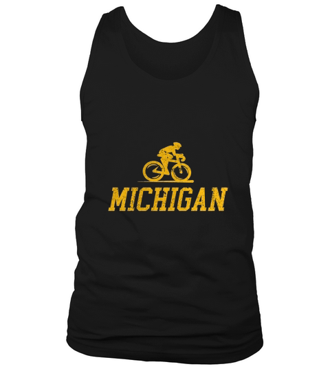 Michigan Retro Bike T-Shirt Tank Top Unisex