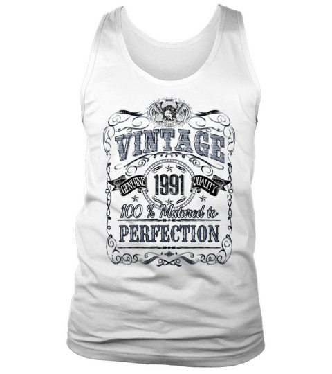 Vinage 1991 birthday year of birth 1991 gift Tank Top Unisex