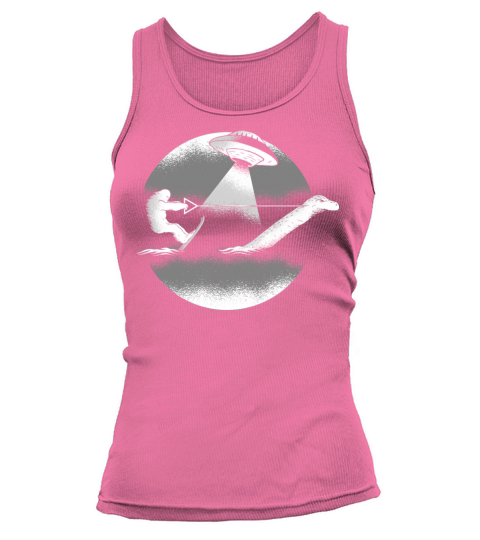 Bigfoot Water Ski with Loch Ness Monster Funny Tank top Woman