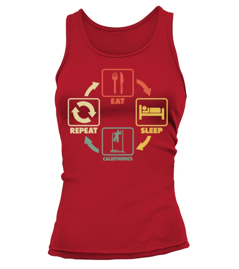 Eat Sleep Calisthenics Repeat Tank top Woman
