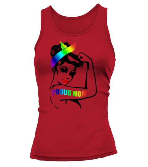 Gay Pride Proud Mom Lgbt Parent Support Best shirt - Ladies Flowy Tank Tank top Woman