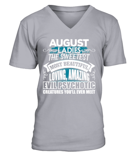 AUGUST Ladies V-Neck T-shirt