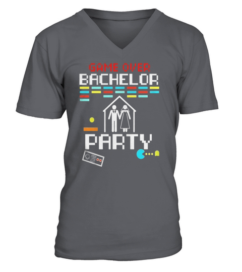 Game Over T-Shirt - Tee for the Groom - Great Gamer Gift V-Neck T-shirt