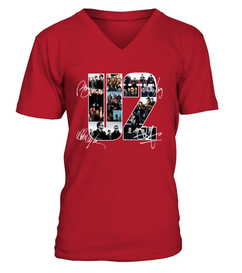 U2 Signatures shirt V-Neck T-shirt
