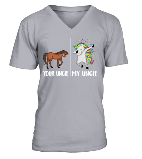 Your Uncle My Uncle Unicorn T-Shirt Funny Dabbing Cute Dab V-Neck T-shirt