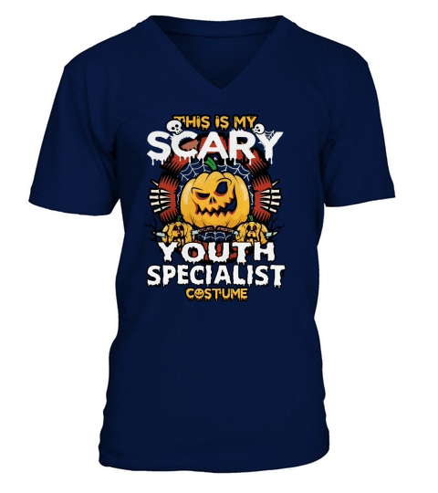 YOUTH SPECIALIST Scary Halloween V-Neck T-shirt