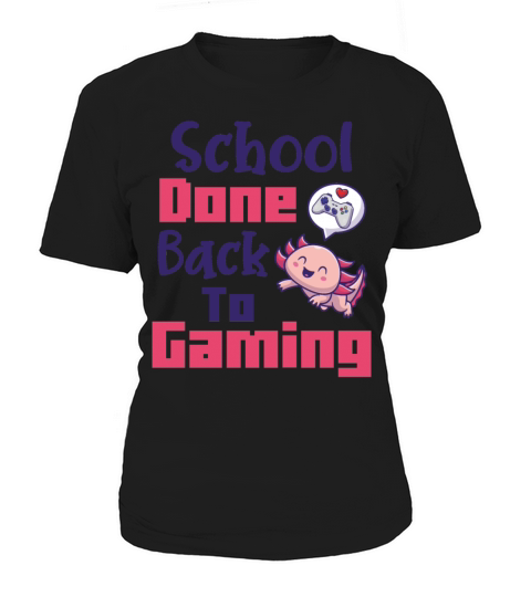 Mcyt Axolotl Gamer Video games Gift Back To Gaming Women's T-Shirt