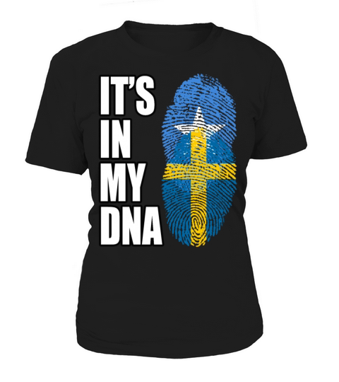 Somali And Swedish Vintage Heritage DNA Flag Women's T-Shirt