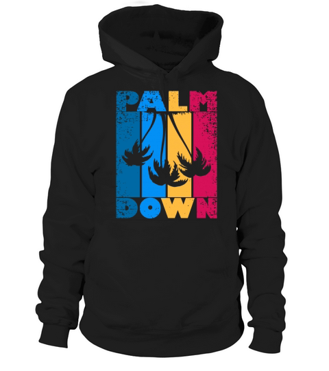 palm down vintage sunset Hoodie Unisex