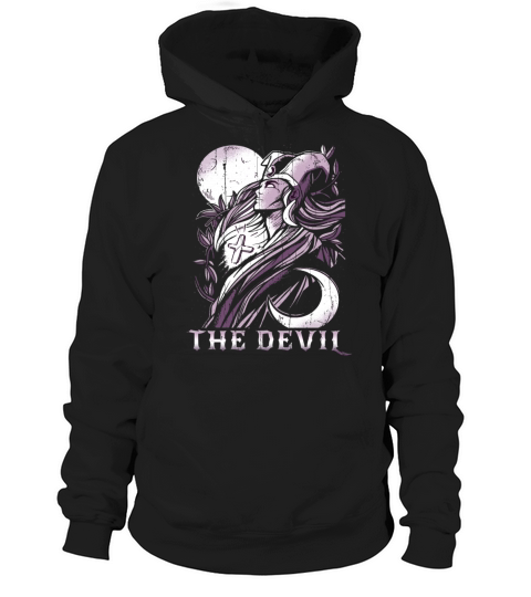 Priestess Tarot Card Occult Club Devil Gothic Hoodie Unisex