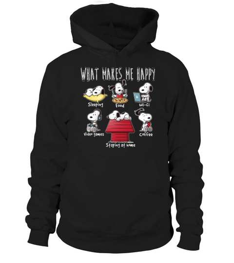 What makes Snoopy happy Hoodie Unisex