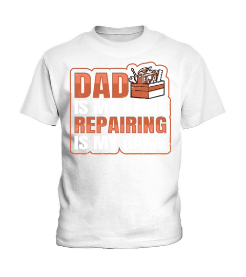 Handyman Fathers Day Quote for a Handyman Dad Kids T-Shirt
