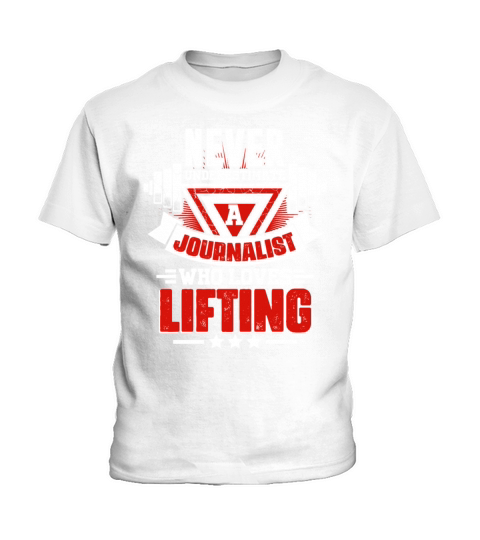 Never Underestimate Journalist Gym Workout Fitness Kids T-Shirt