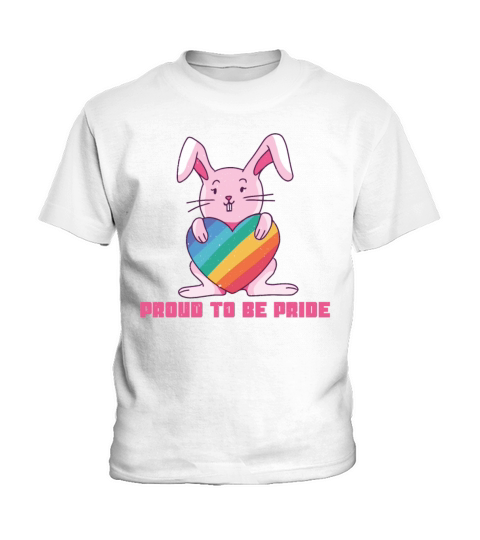 Proud Rainbow Rabbit Cute Gay Pride LGBT Pride Kids T-Shirt