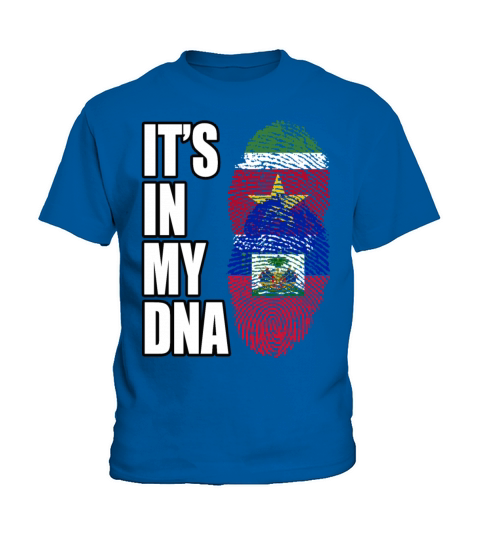 Surinamese And Haitian Vintage Heritage DNA Flag Kids T-Shirt