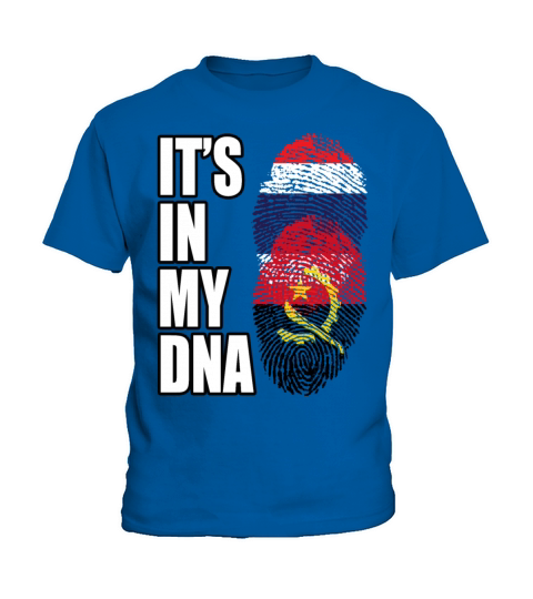 Thai And Angolan Vintage Heritage DNA Flag Kids T-Shirt