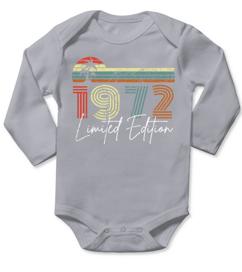 40 Years 1982 Vintage Limited Edition Long Sleeve Baby One-Piece