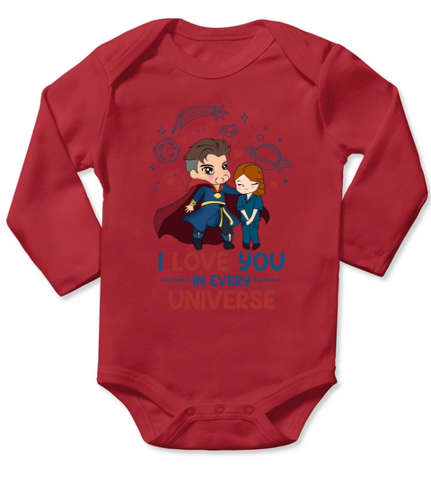 Love you in every Universe Long Sleeve Baby One-Piece