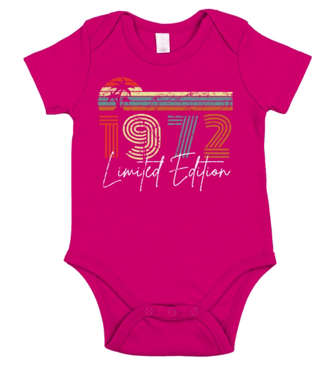 40 Years 1982 Vintage Limited Edition Short Sleeve Baby One-Piece