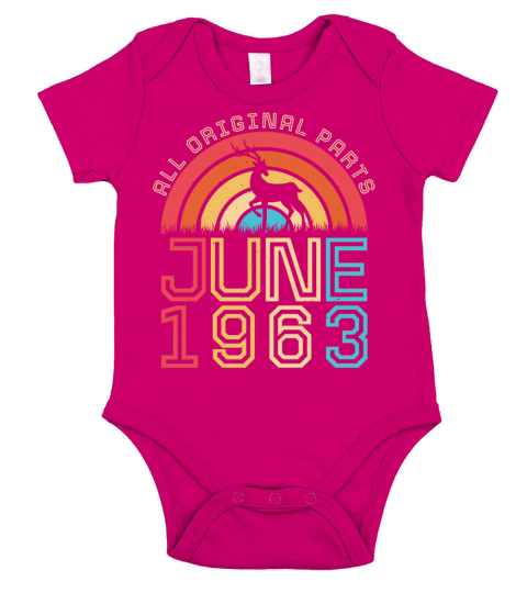 All Original 1963 June Short Sleeve Baby One-Piece