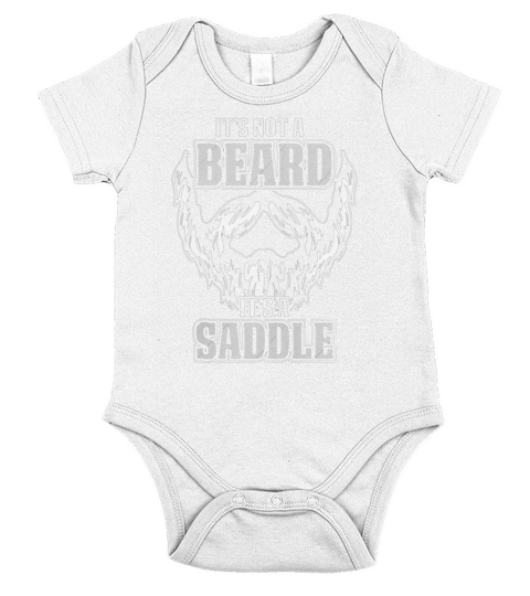 Beard Saddle Shirt Short Sleeve Baby One-Piece