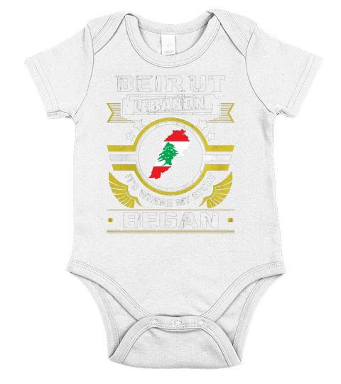 Beirut, Lebanon Shirt Short Sleeve Baby One-Piece