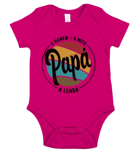 Daddy The Man The Myth The Legend Portuguese Papa Short Sleeve Baby One-Piece