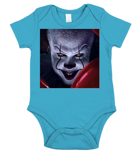 It Movie Creepy Pennywise Bedding Sets (Duvet Cover + Bed Sheet + 2 Pillowcases) Bmo054885 Short Sleeve Baby One-Piece