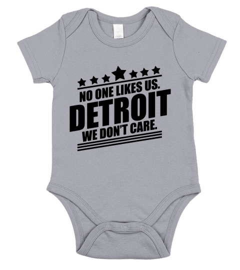 No One Likes Us Detroit TShirt Short Sleeve Baby One-Piece