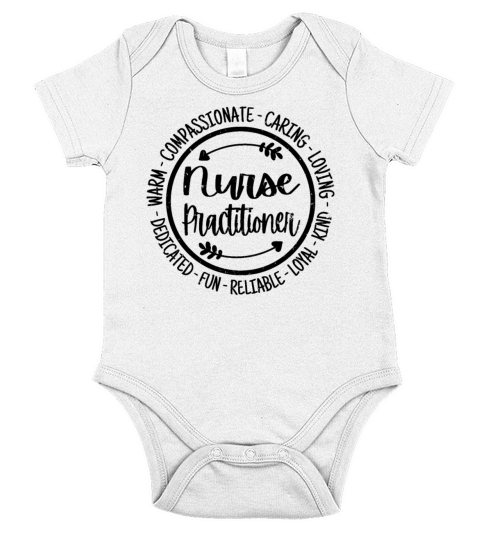 Nurse Practitioner Vintage Gift Short Sleeve Baby One-Piece